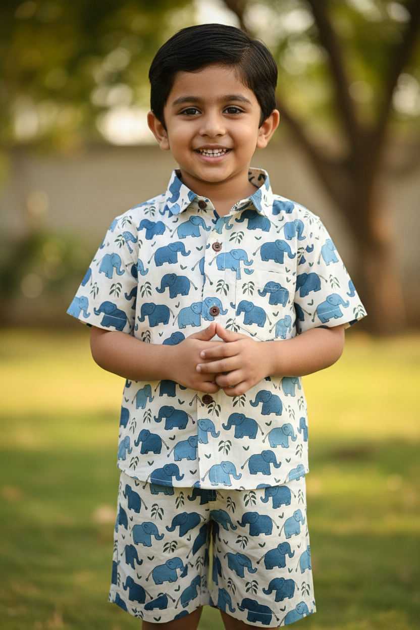 Dreamy Elephant Safari Co-ord Set