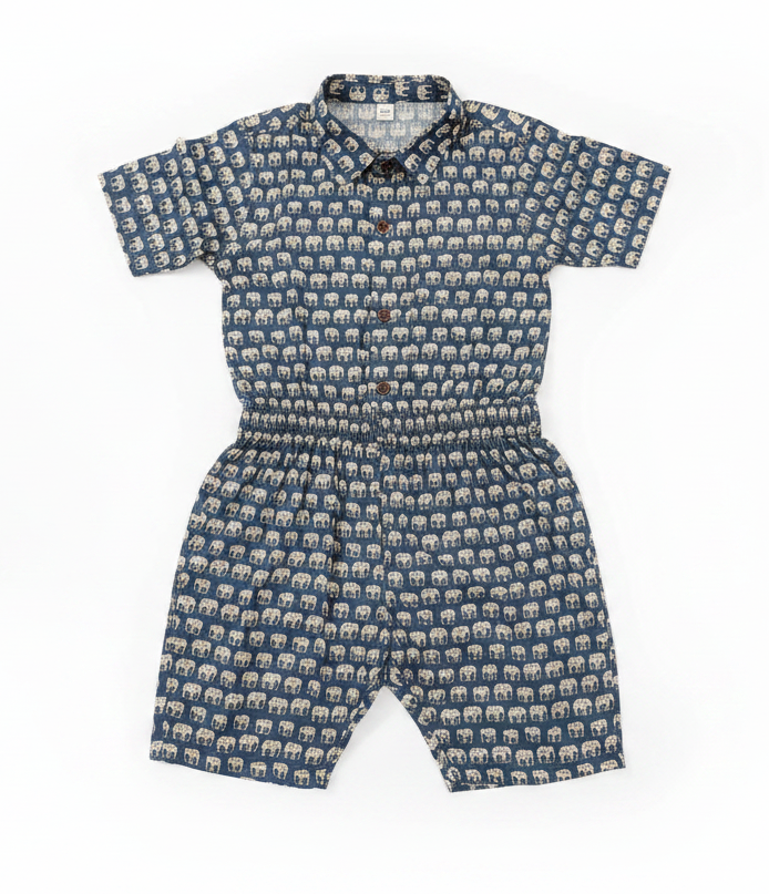 Elegant Elephants Cotton Co-ord Set