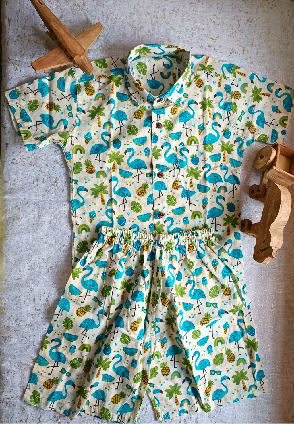 Sunny Flamingo Days Co-ord Set
