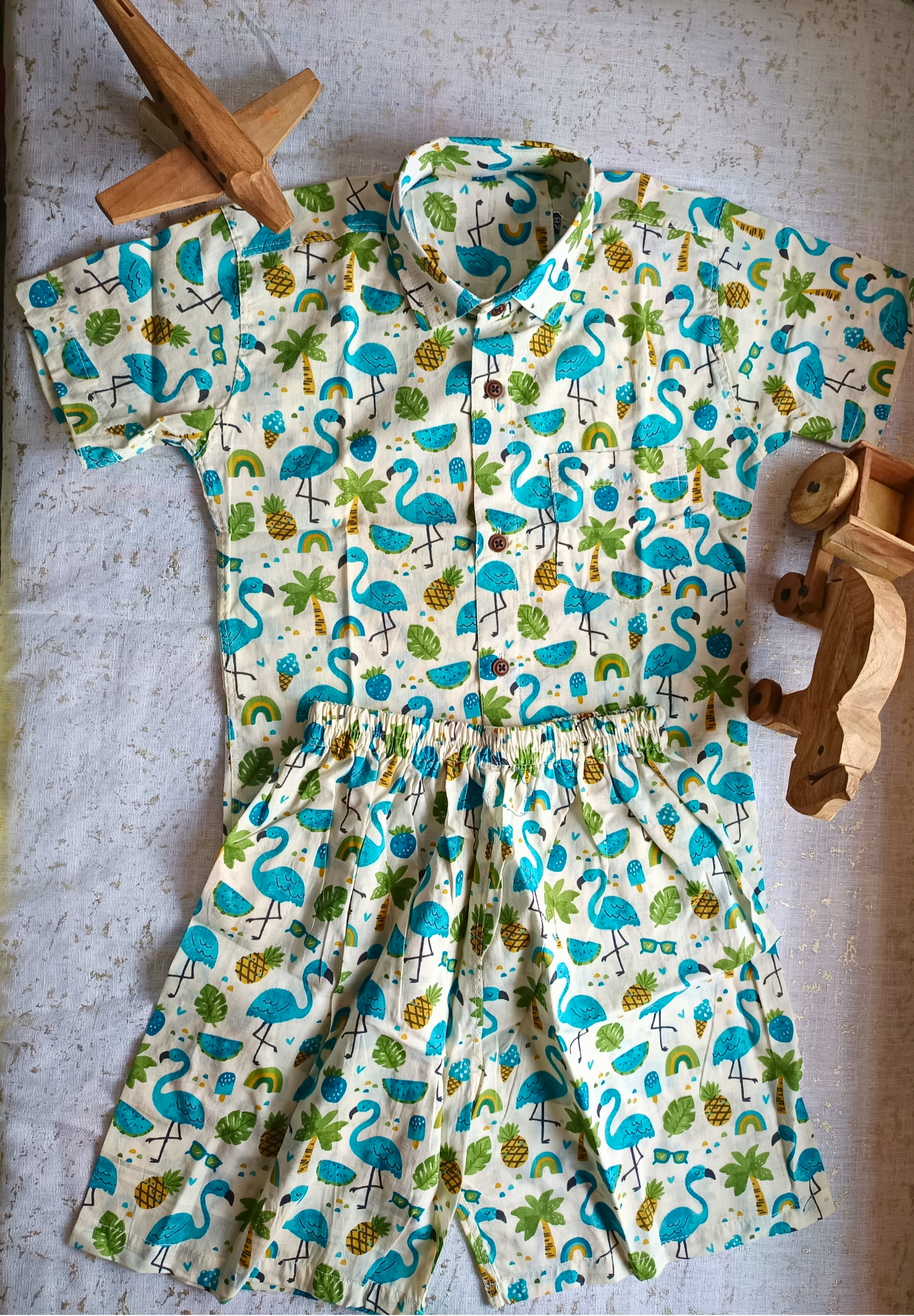 Sunny Flamingo Days Co-ord Set