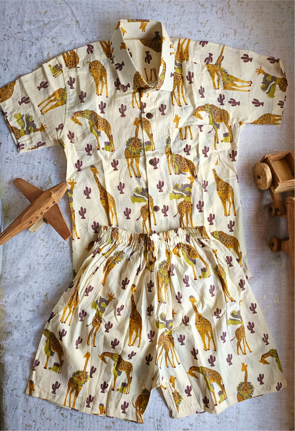 Giraffe Tales Cotton Co-ord Set