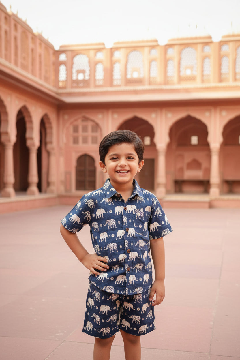 Hathi Raja Cotton Co-ord Set