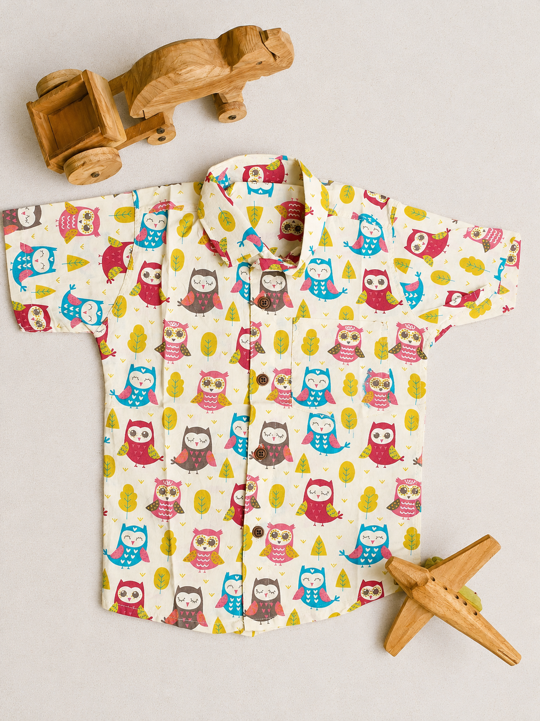 Hoot Hoot Friends Cotton Shirt
