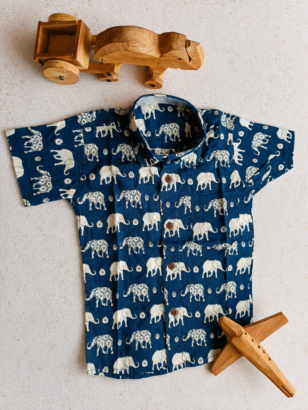 Indigo Tusker Cotton Shirt