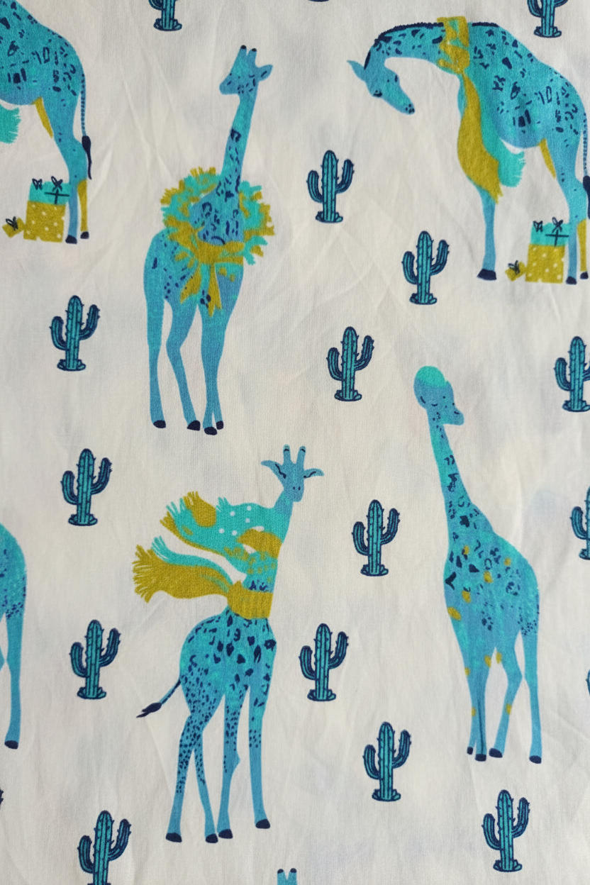 Joyful Giraffes Cotton Co-ord Set