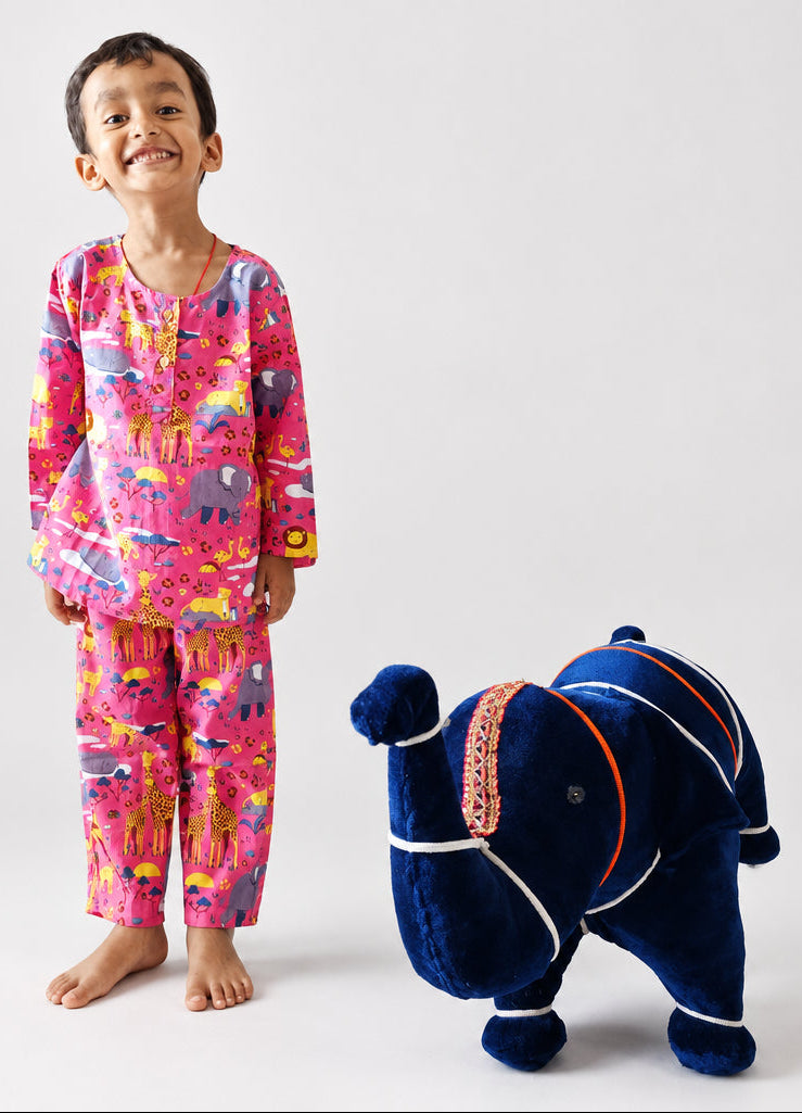 Jungle Days Cotton Night Suit