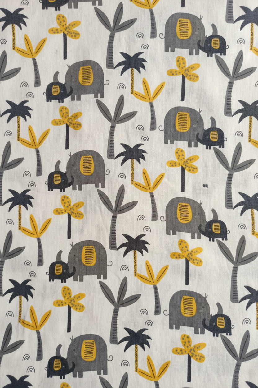 Mama and baby Elephant Cotton Co-ord Set