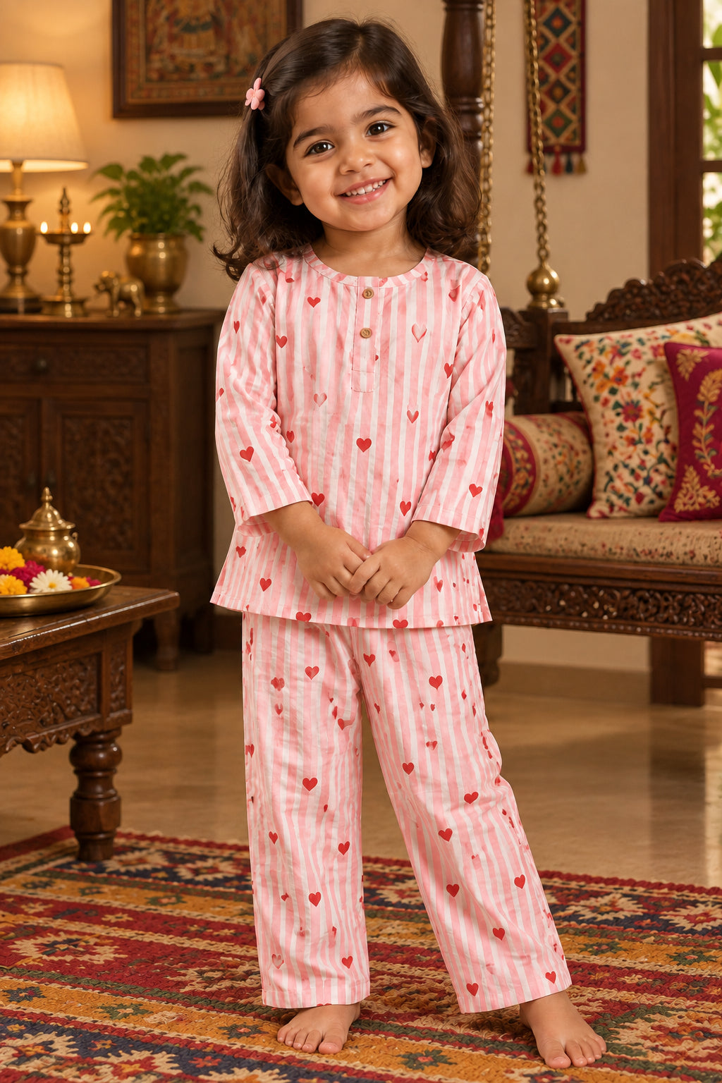 Pink Dreams Cotton Night Suit
