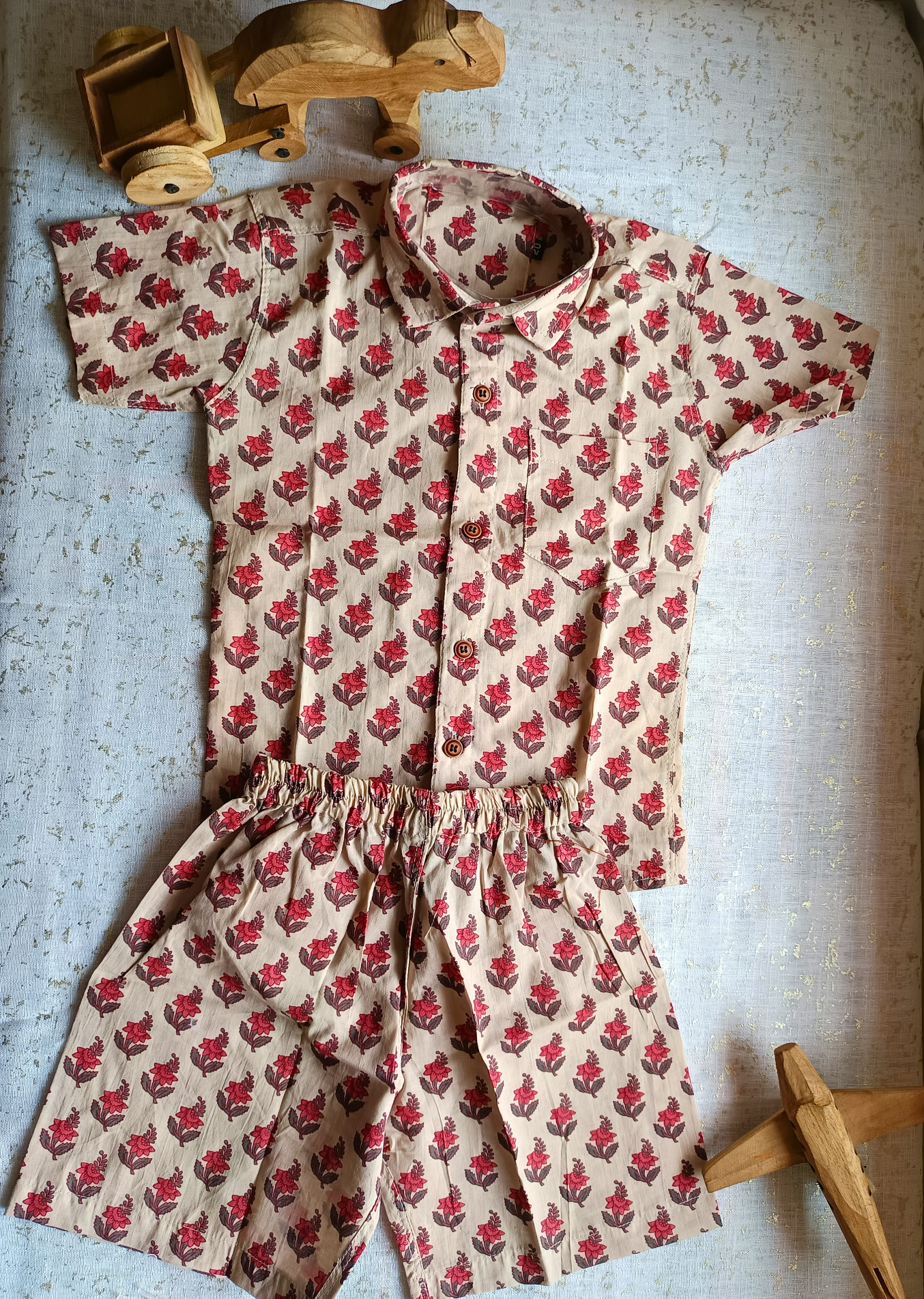 Rosy Garden Cotton Co-ord Set