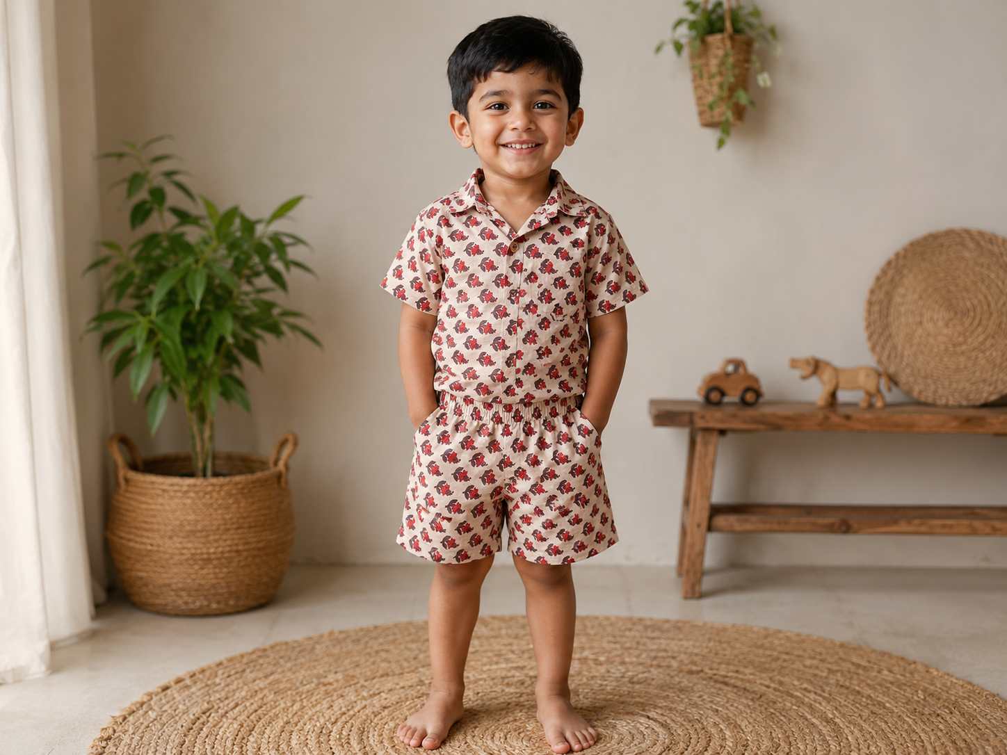 Rosy Garden Cotton Co-ord Set