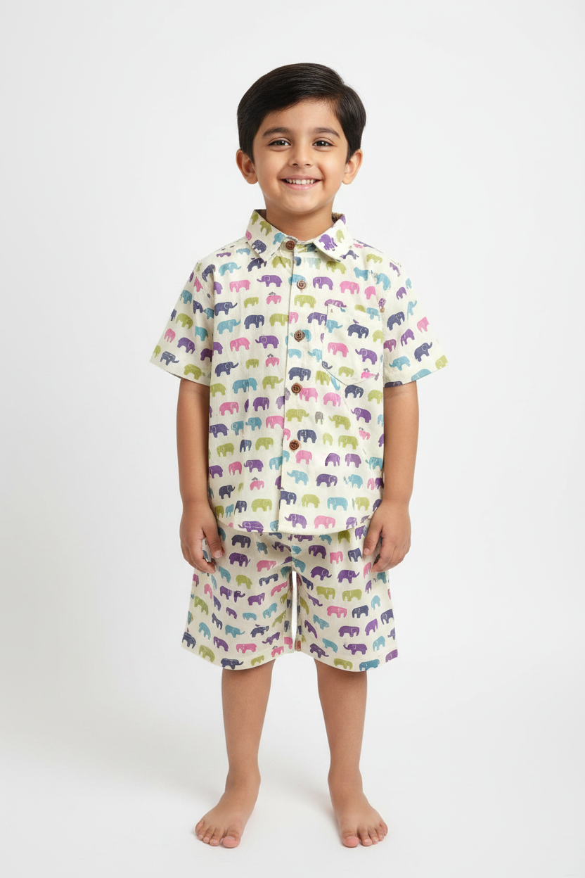 Tiny Trunks Cotton Co-ord Set