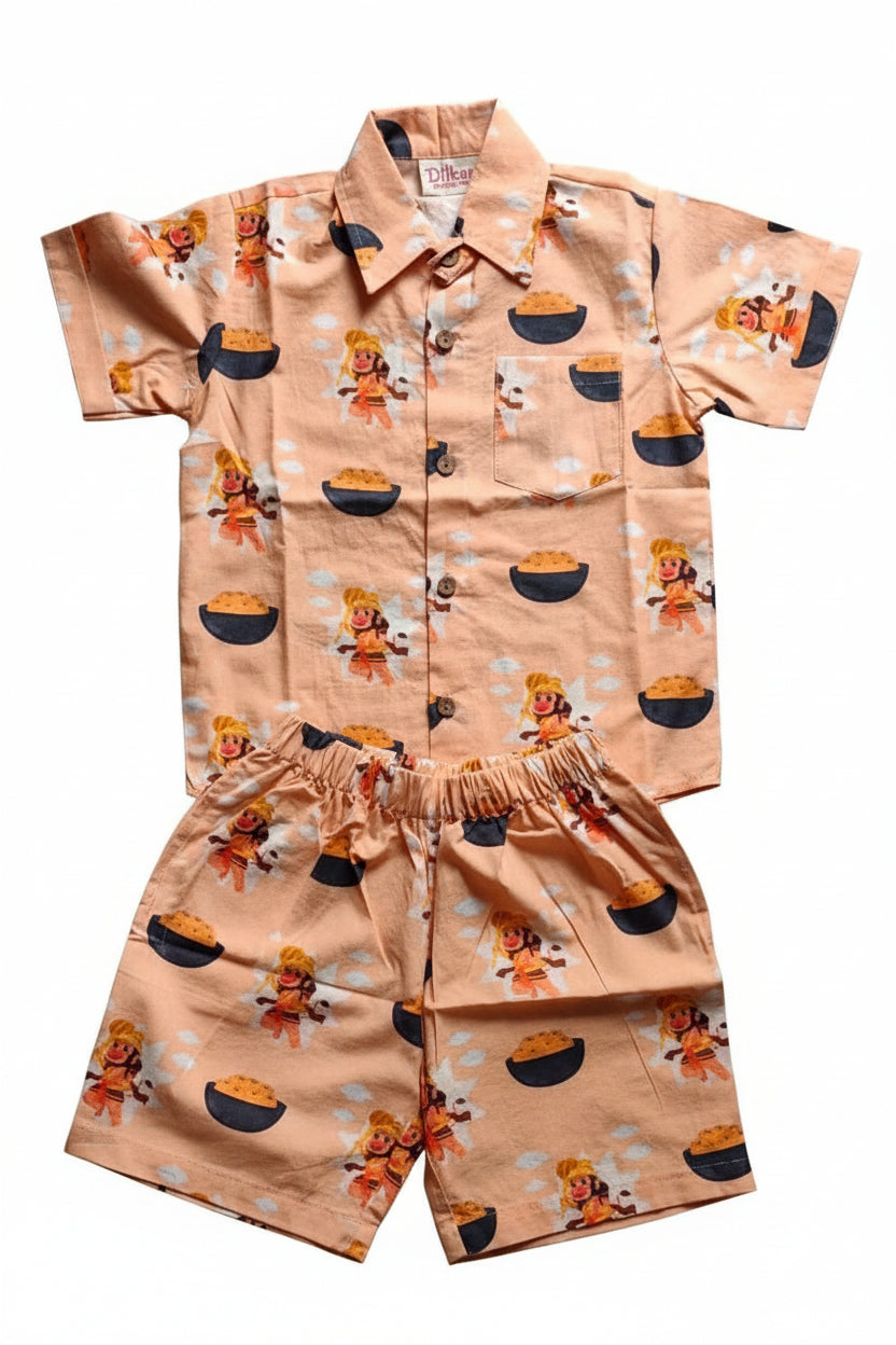 Bal Hanuman's Laddoos Co-ord Set
