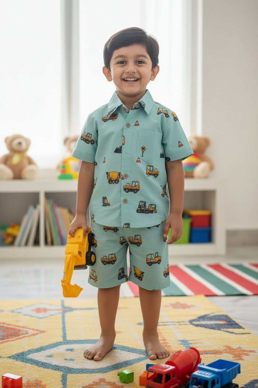 Little Builder Cotton Co-ord Set