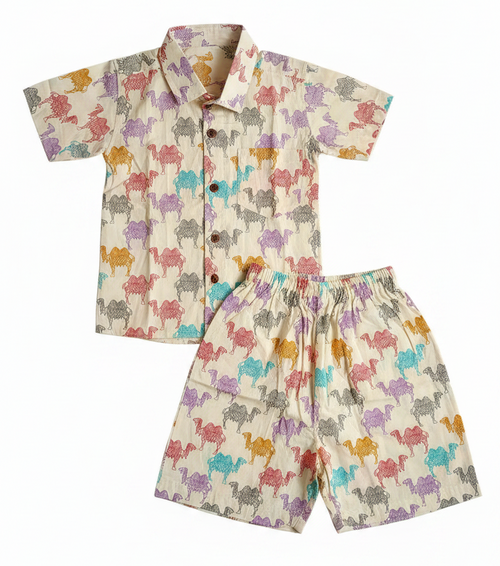 Camel Safari Cotton Co-ord Set