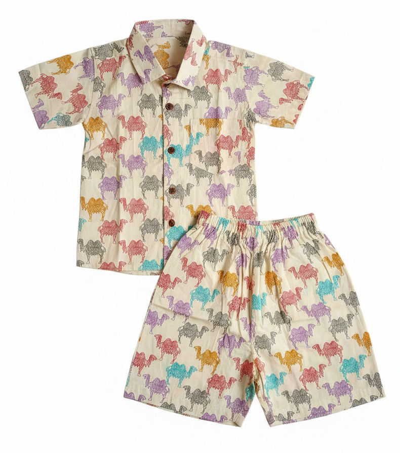 Camel Safari Cotton Co-ord Set
