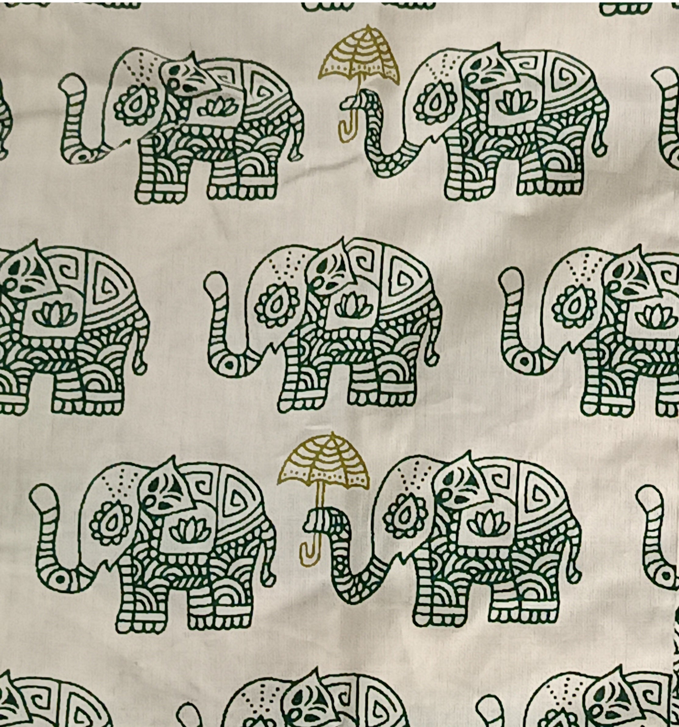 Elephant with an Umbrella Cotton Co-ord Set